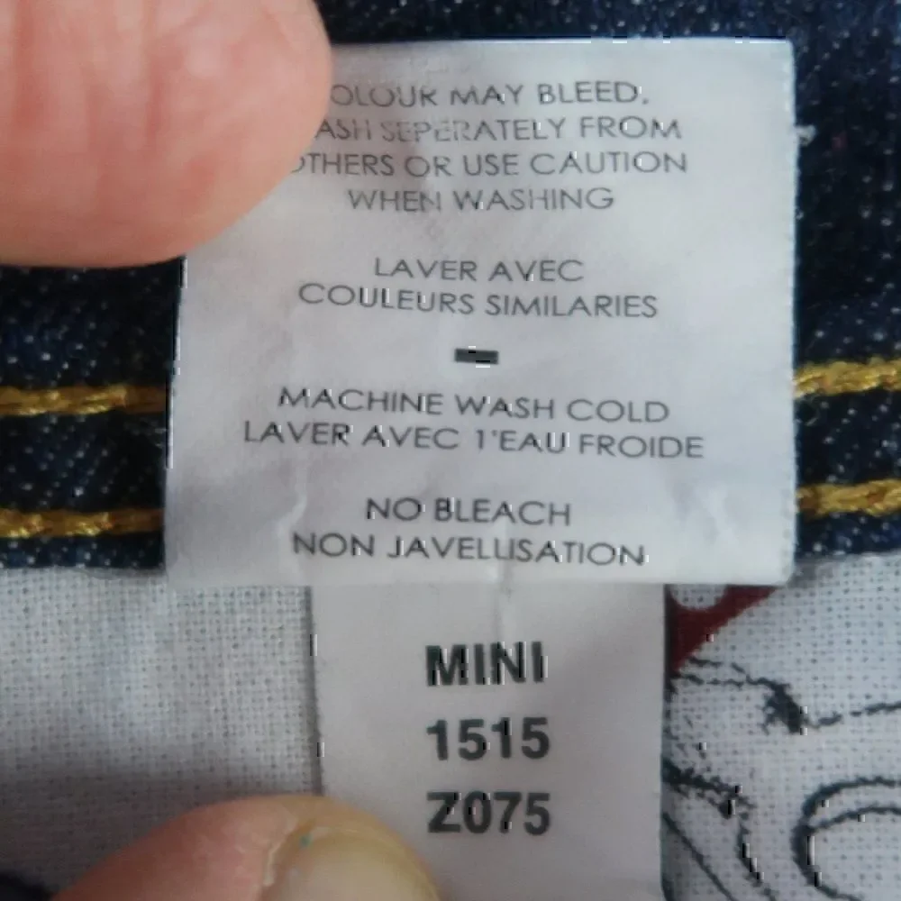 FRESH INK DARK WASH BLUE DENIM MINI SKIRT SIZE 28